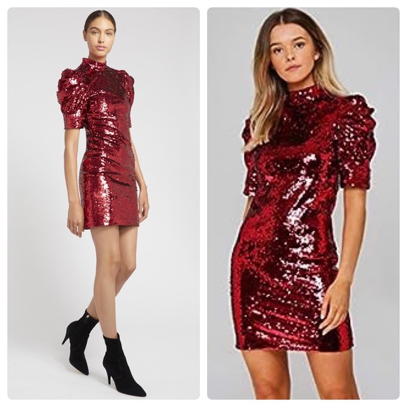 ALICE + OLIVIA Brenna Sequin Cocktail Dress - Picture 4 of 16